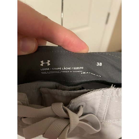 Under Armour HeatGear UA Storm Fish Hunter Boardshorts Shorts Gray Mens 38 - Picture 3 of 6